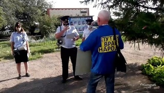 Митинг в Омской области